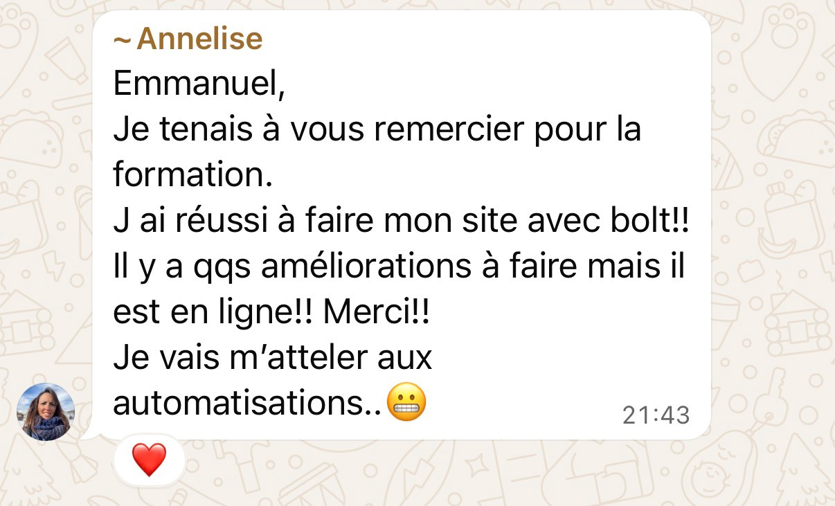 Témoignage WhatsApp d'un médecin formé à l'IA